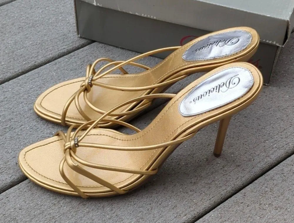 Delicious Open Toe Strappy Heel Sandals Size 9 - Image 7