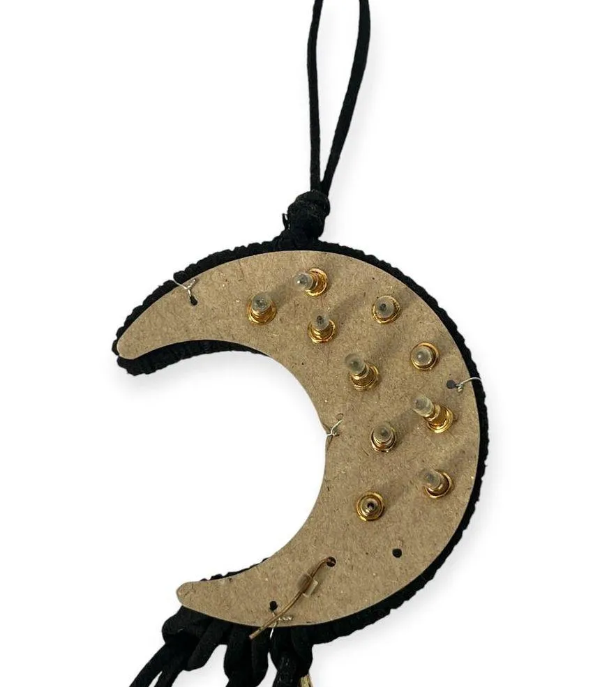 New 5 Pairs Studs Earrings Gold Tone Moon Dreamcatcher Feather Gift Charms - Image 4