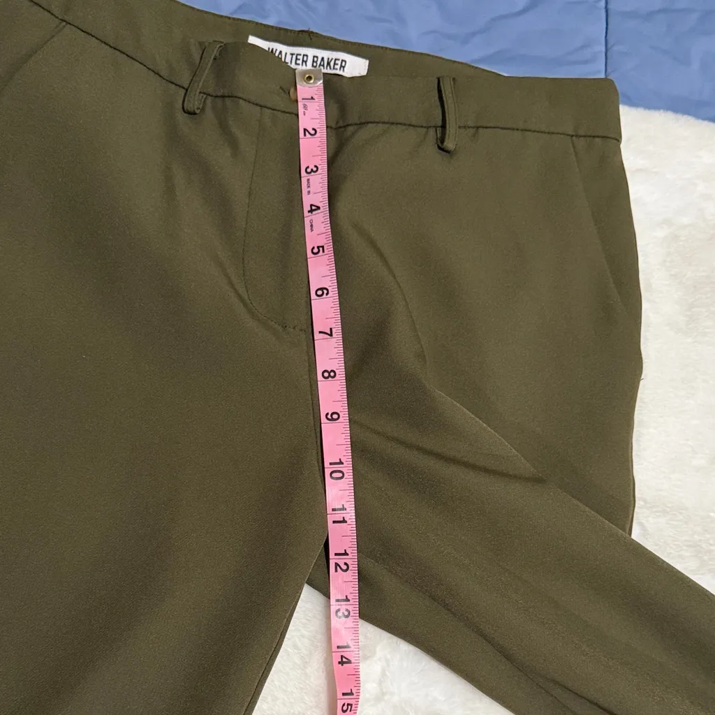 Walter Baker Size 8 Olive Green Pants - Image 6