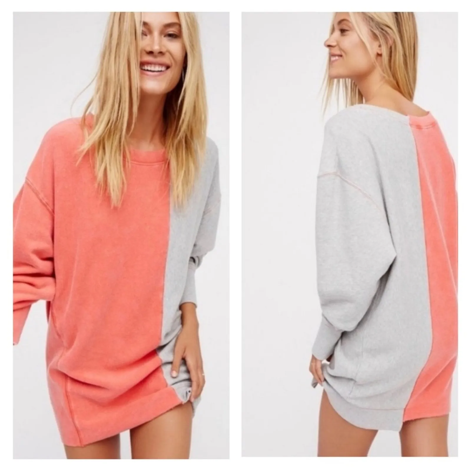 Free People‎ Coloring In Sweatshirt Dress L Poppi - Image 2