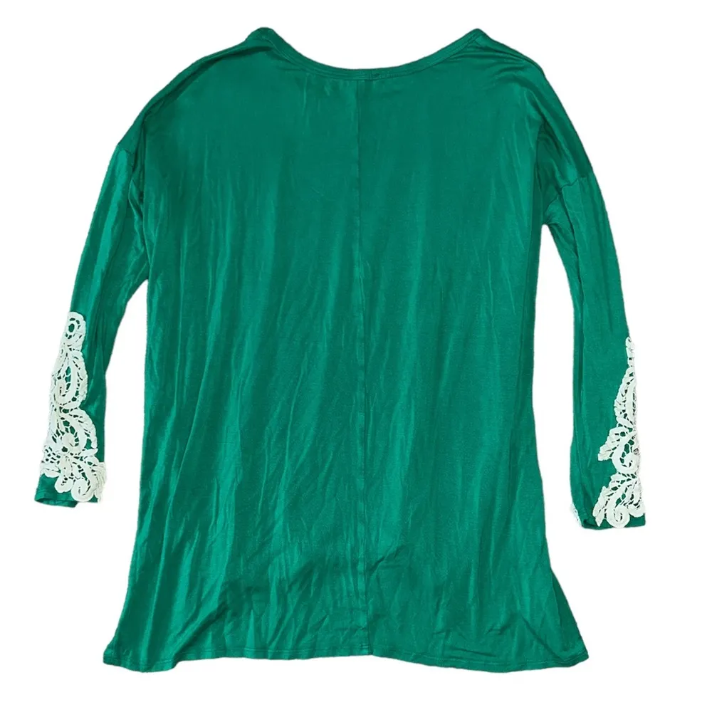 Lime Lush Boutique Fantastic Fawn Crochet Knit Long Sleeve T-Shirt - Image 2