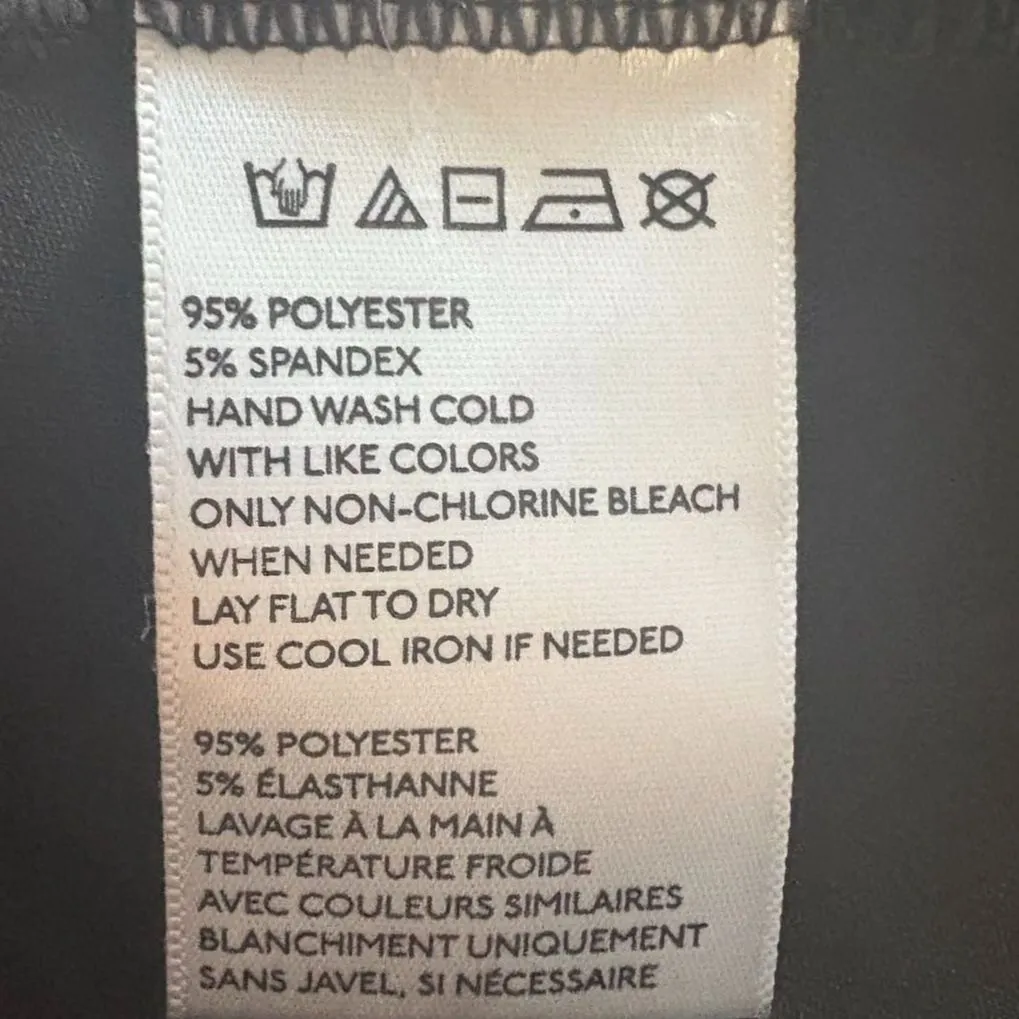 Silence + Noise Indie Sleaze Black Neoprene and Mesh Bodysuit size L - Image 10