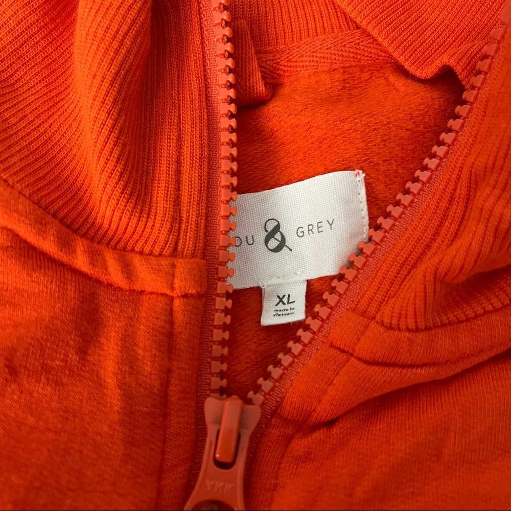 Lou & Grey Signature Soft Half Zip Pullover Sweatshirt Orange - Image 8