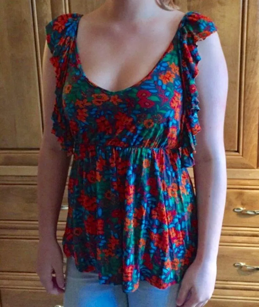 Floral print baby doll tshirt - Image 2