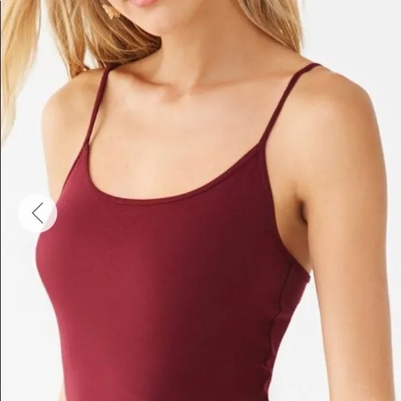 NWOT maroon scoop neck cami - Image 2