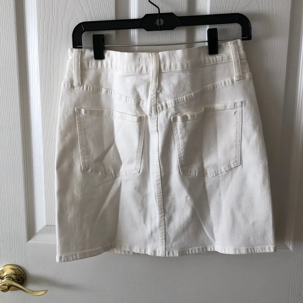 Madewell stretch denim straight mini skirt - Image 4