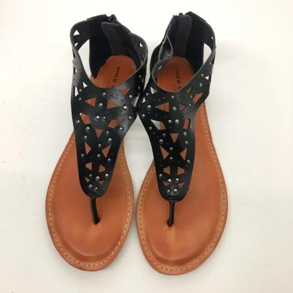 Nordstrom Rock & Candy black Baylie thong sandals Size 8.5 - Image 2