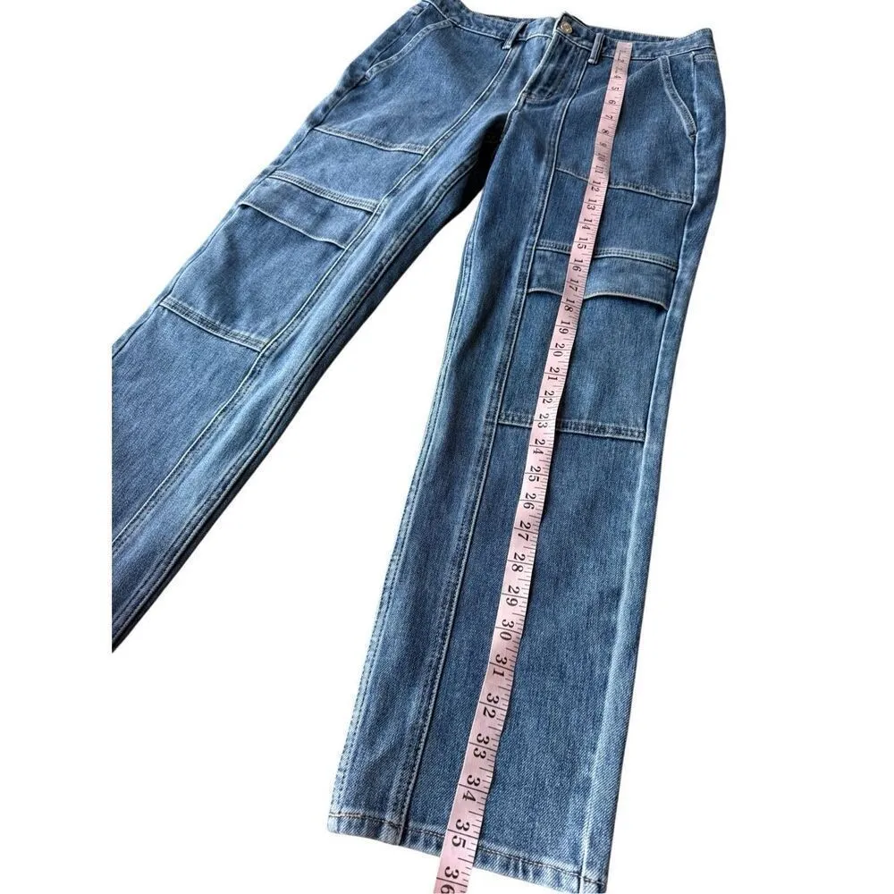 White House Black Market High-Rise Cargo Straight Jean - Image 8