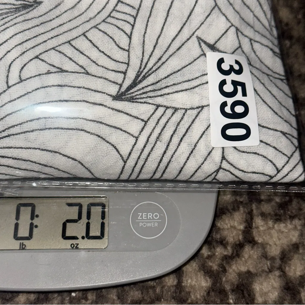 Eberjey Women’s Size S M Blue White Cotton Long Sleeve Cover Up Tunic Top - Image 5