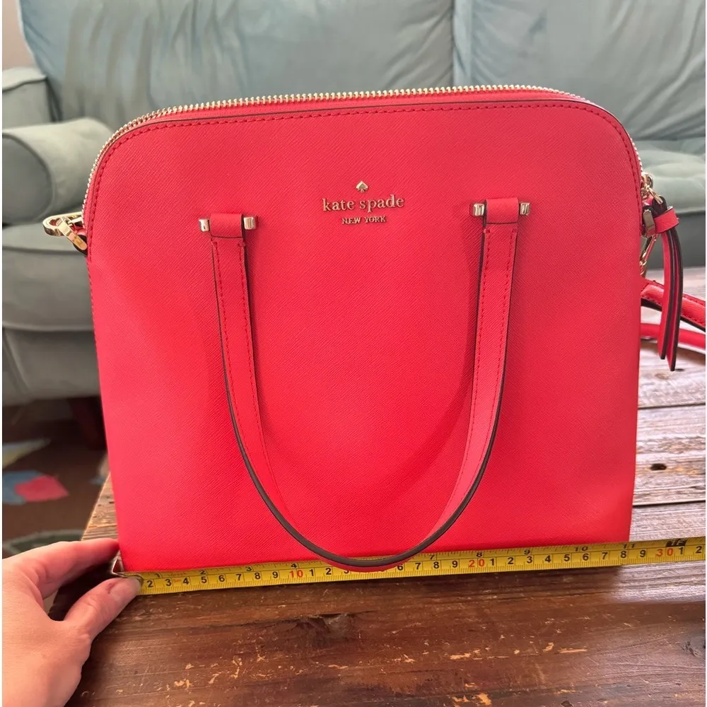 Kate Spade Maise Medium Dome Satchel Bag in Geranium - Image 11