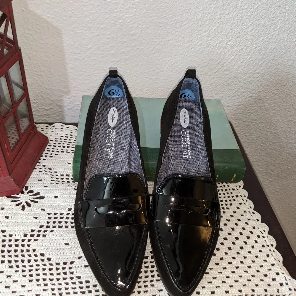 Dr.scholl's | Black Pat Flats | size 7 - Image 4