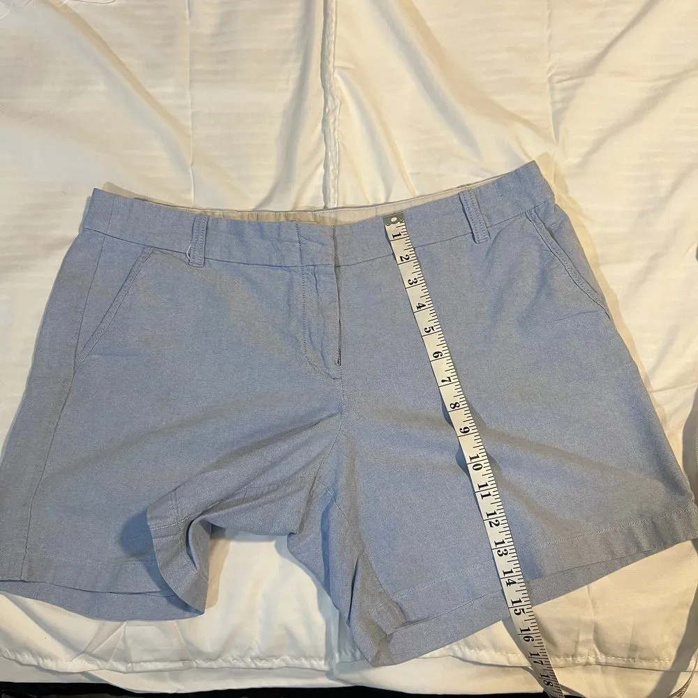 J.Crew Light Blue Chino Shorts Classic Summer Casual Cotton‎ Walking Shorts - Image 3