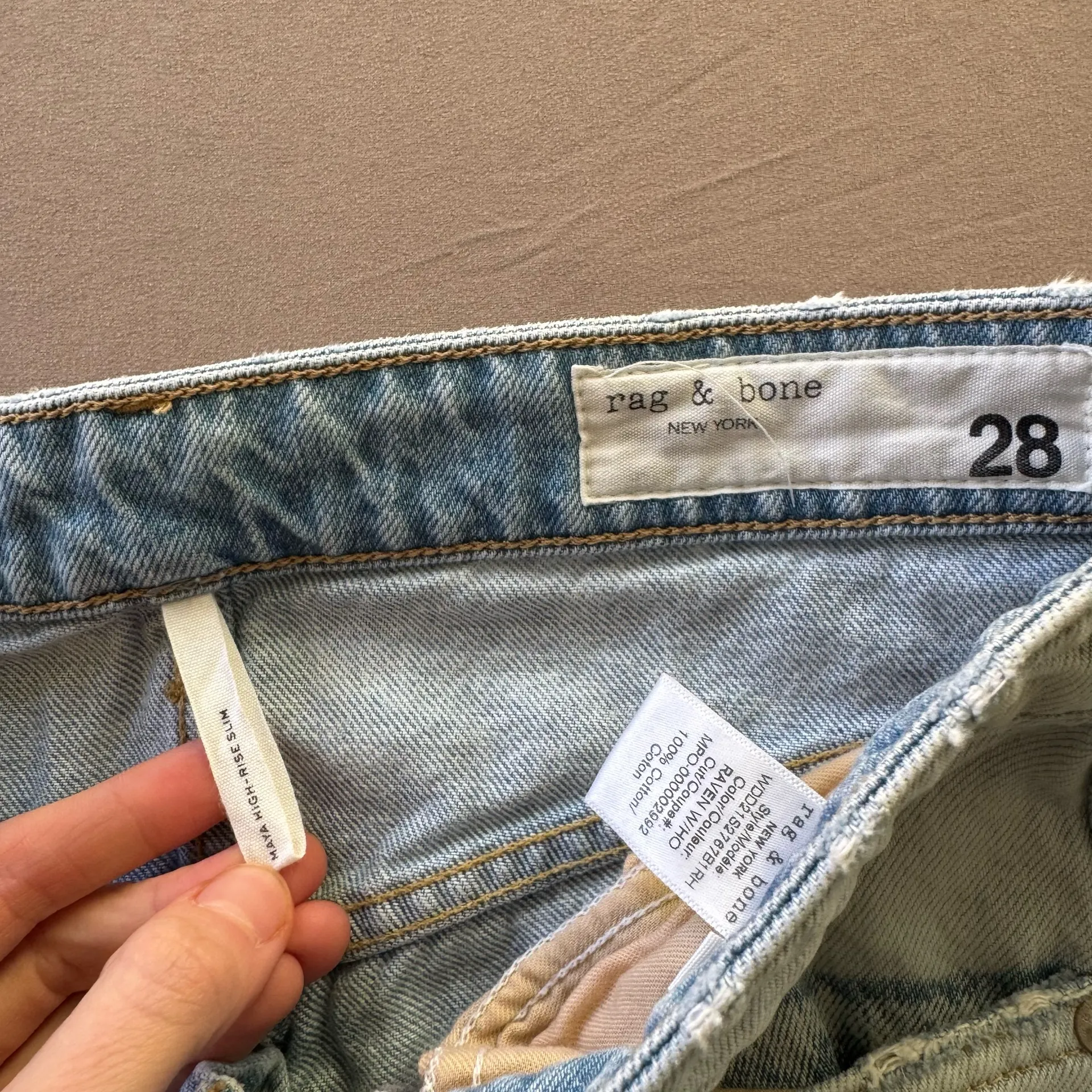 Rag & Bone Maya High-Rise Slim Fit Destroyed Jeans - Image 8