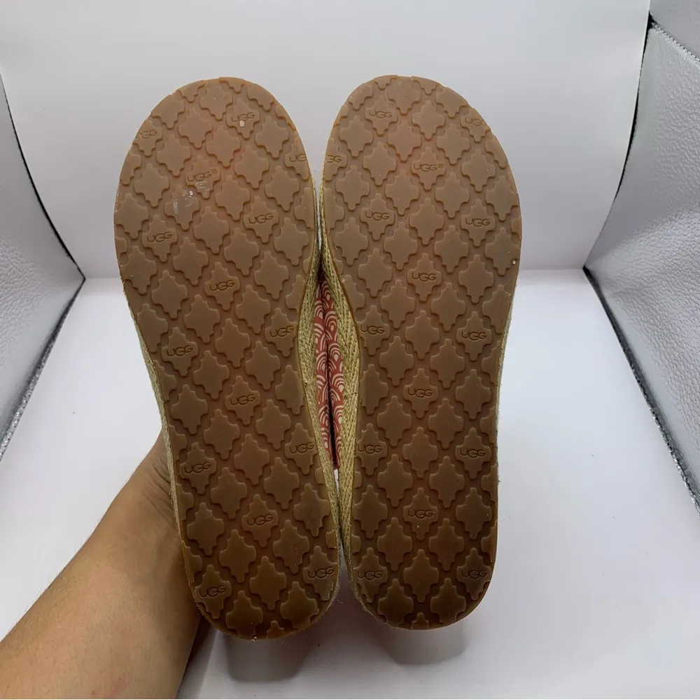 Women's Ugg Slip-On Shoes, Pink and White USA 6.5 coral - Image 4