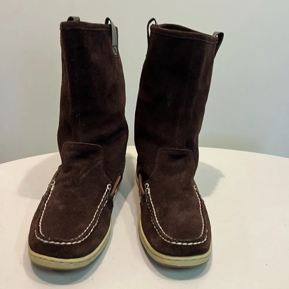 Sperry Top-Sider Womens Sandfish Boots Brown 7.5M - Image 2
