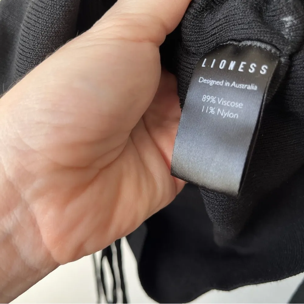 Black Sleeveless Military Minds Bodycon Dress XXS - Image 9