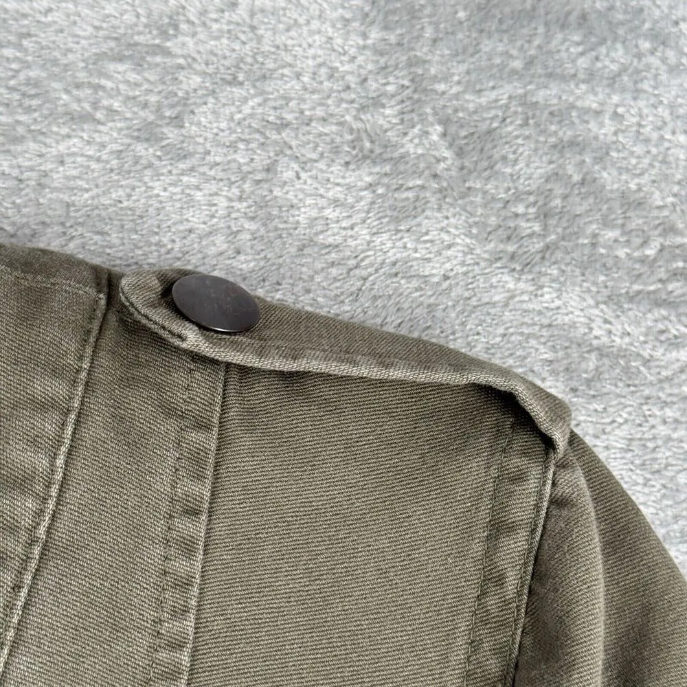 Liz Claiborne Jacket Womens 2X Army Green Casual Fatigue Jacket Military Utility - Image 5
