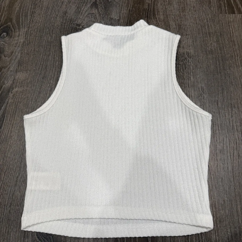 Bundle of 3 SHEIN Ribbed High Neck Crop Tops - Image 3