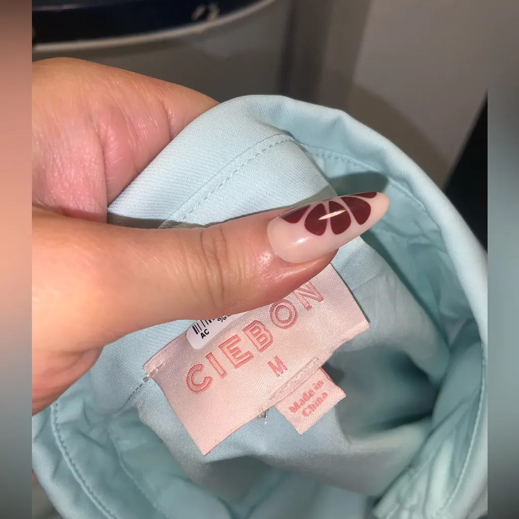 CIEBON Jynai Long Sleeve Shirtdress $200 M formal luxury fall blue party Size M - Image 6