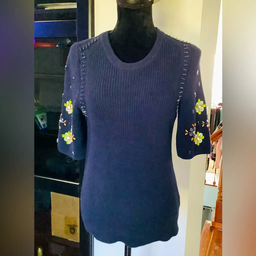 Beautiful embellished top 💙💛🤍💙 - Image 2