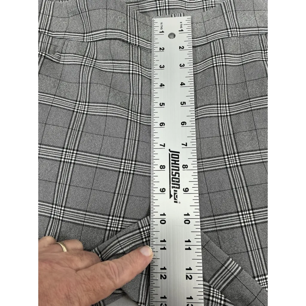 Womans Time & Tru Pullon Casual Stretch Pants XXL 20 Black White Plaid - Image 7