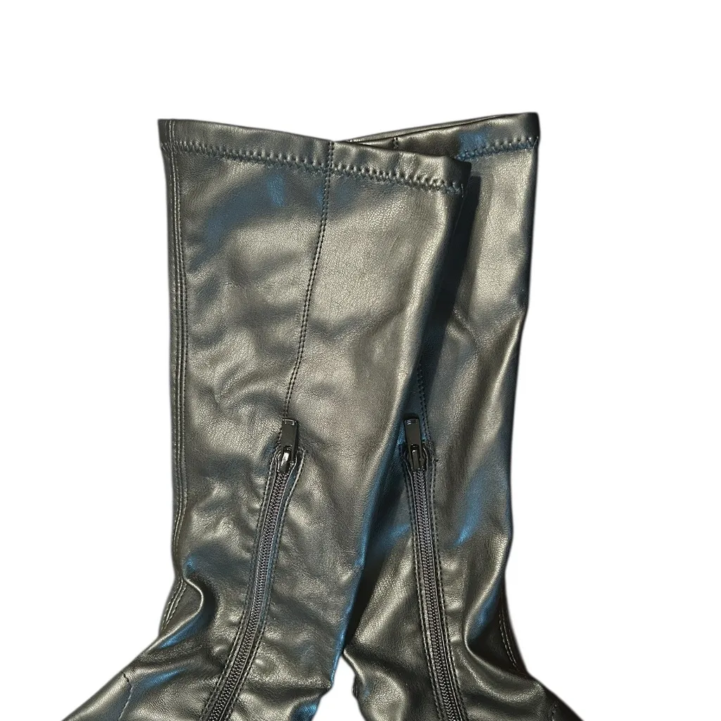 Aqua Black Block  Sock Boots(Size 8) - Image 5