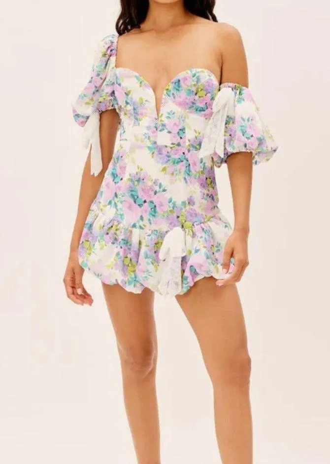 for love bell Mini Floral Dress  - Image 2