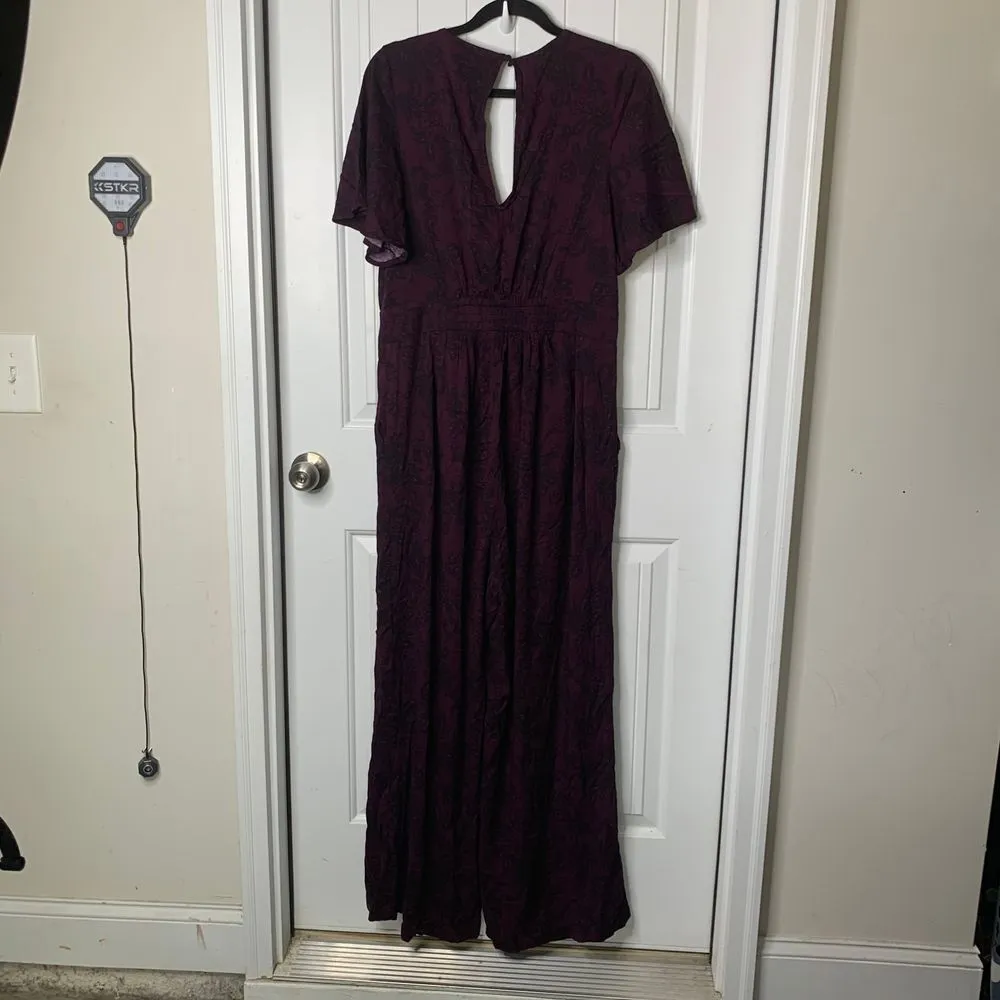 Torrid Purple animal snake Maxi Dress‎ Flutter Sleeve V-Neck Romantic Size large - Image 4
