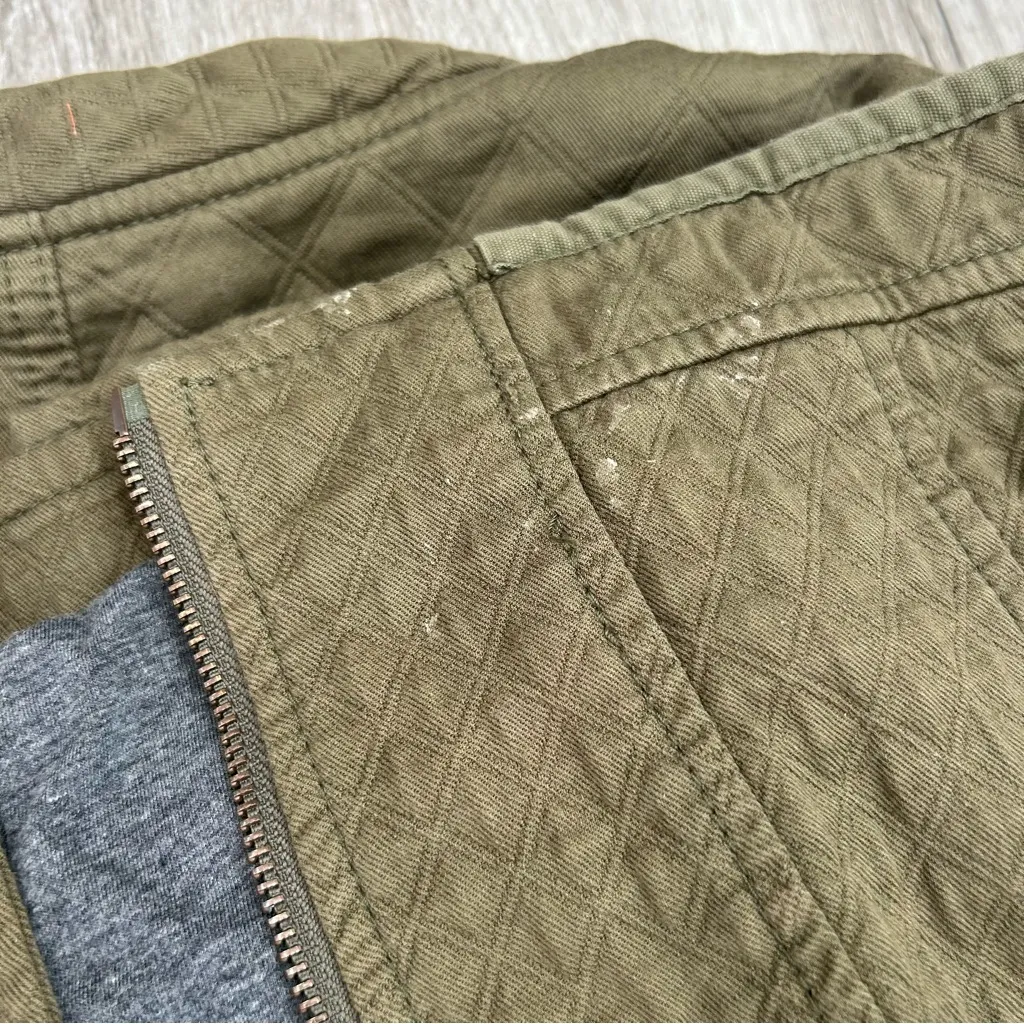 Hei Hei By Anthropologie Army Green Riding Jacket Zip up Oversized Size M Size M - Image 8