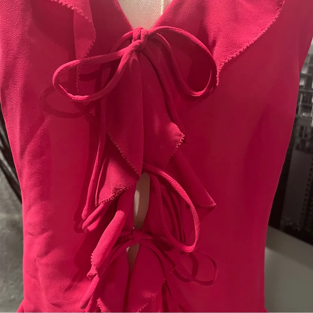 🌺REVOLVE NBD LERRY HOT PINK TIE TOP SIZE MEDIUM🌺 - Image 4