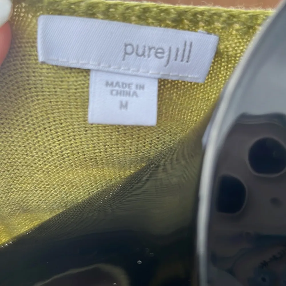 Pure J Jill cotton asymmetrical sweater - Image 3