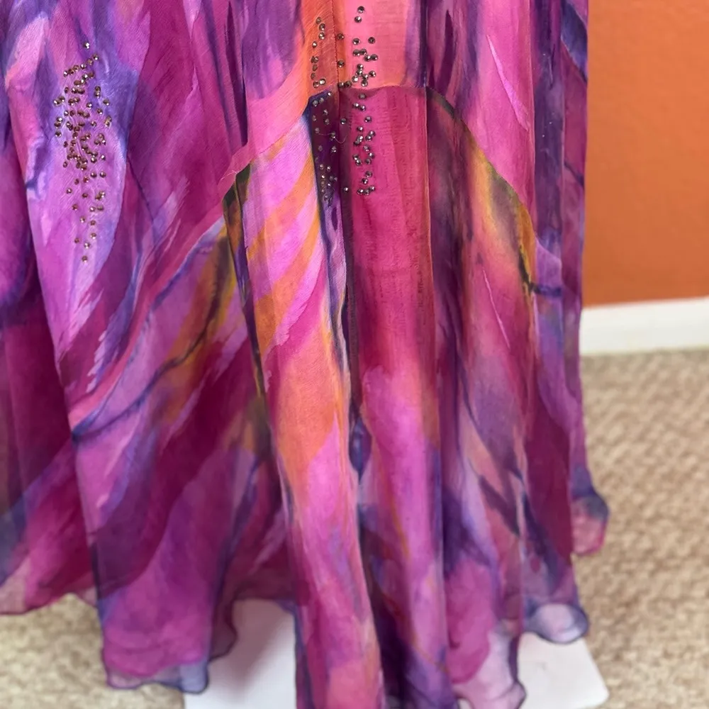 FREE PEOPLE CECILIA DE BUCOURT Chains Dress Orchid Pink Size XS. D22 - Image 14