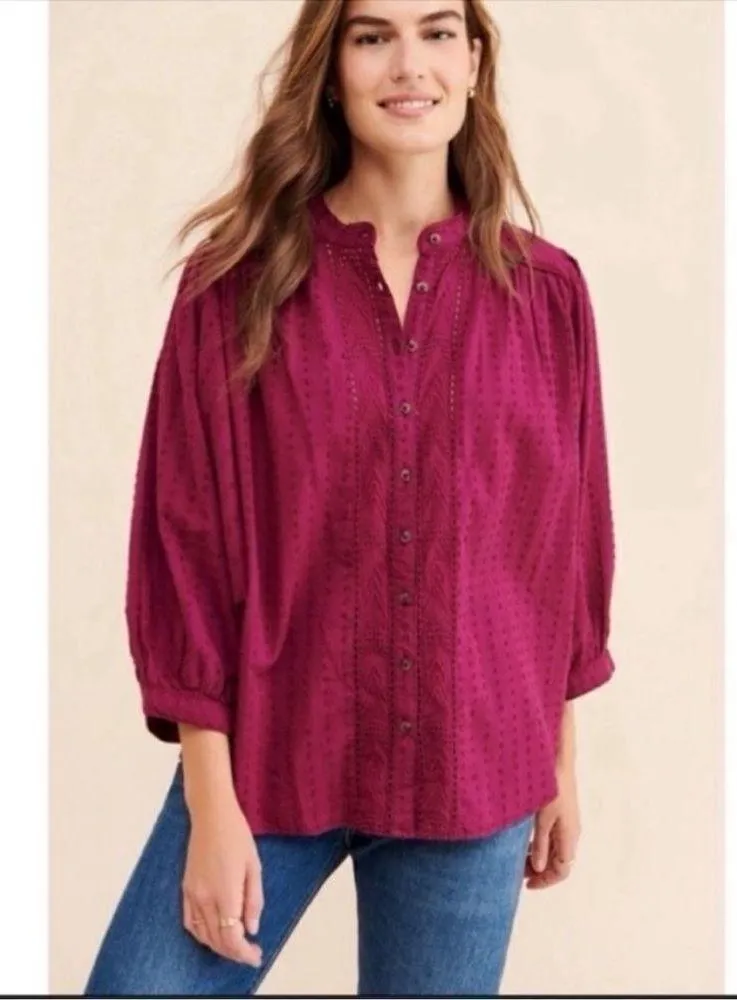 Pilcro by Anthropologie Tavi Button Down Blouse - Image 3