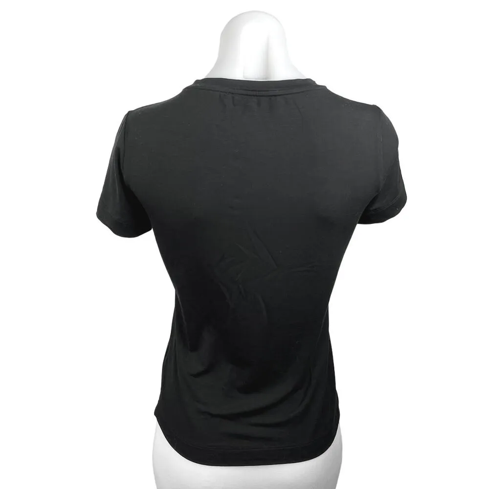 Dai Black Crew Neck Pullover Short Sleeve Basic T Shirt Tee Top Size XS - Image 2