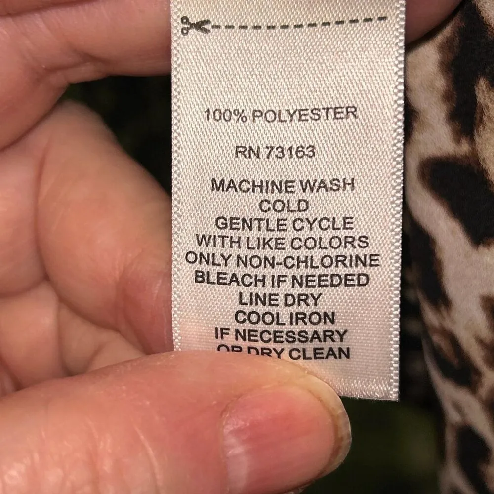 Melissa Page Cheetah Print Midi Dress Medium - Image 5