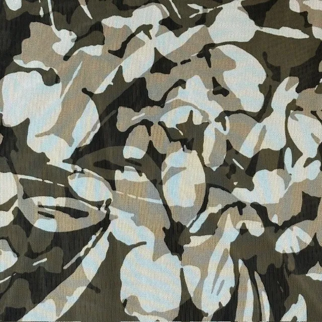 Chicos Women's Sz 1 Floral Sheer‎ Cardigan Cover Up Olive Green Button Front Med - Image 12