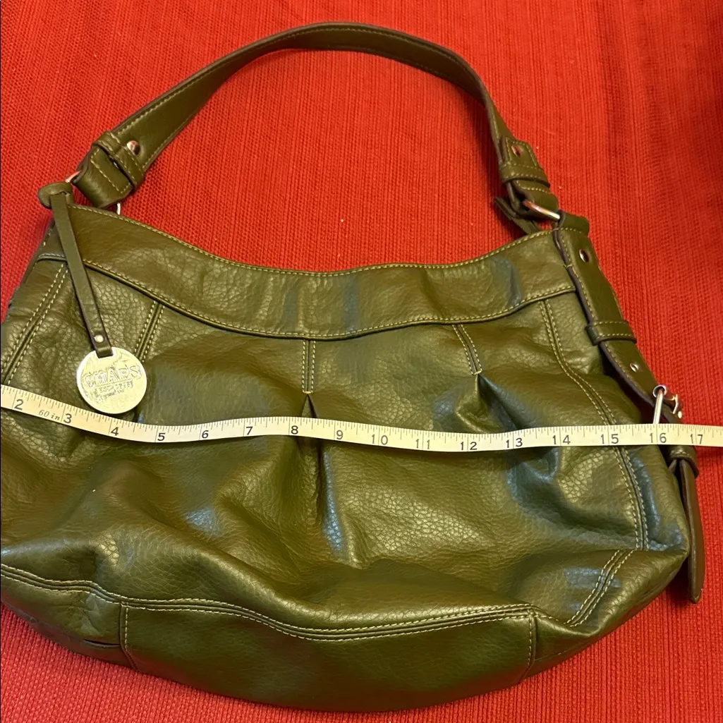 Chaps Green Leather Hobo Bag - Image 2