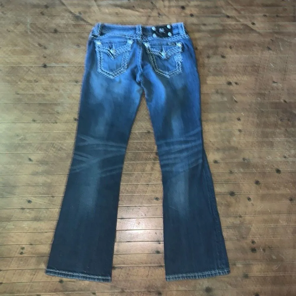 Miss Me embroidered western cowboycore festival 28 bootcut jeans - Image 5