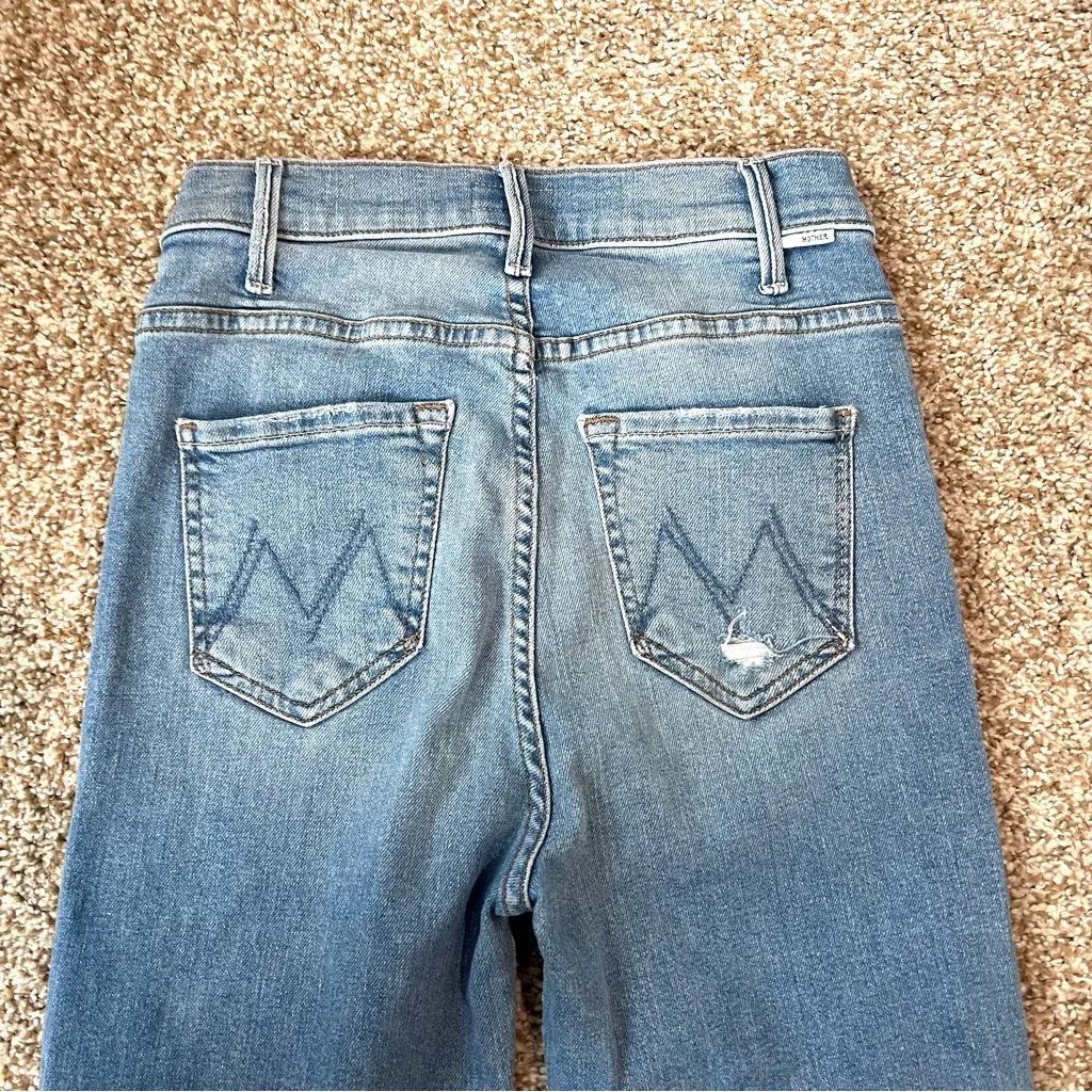 Mother Denim The Hustler Ankle Fray in Thrilling Shots Light Wash Size 25 - Image 14