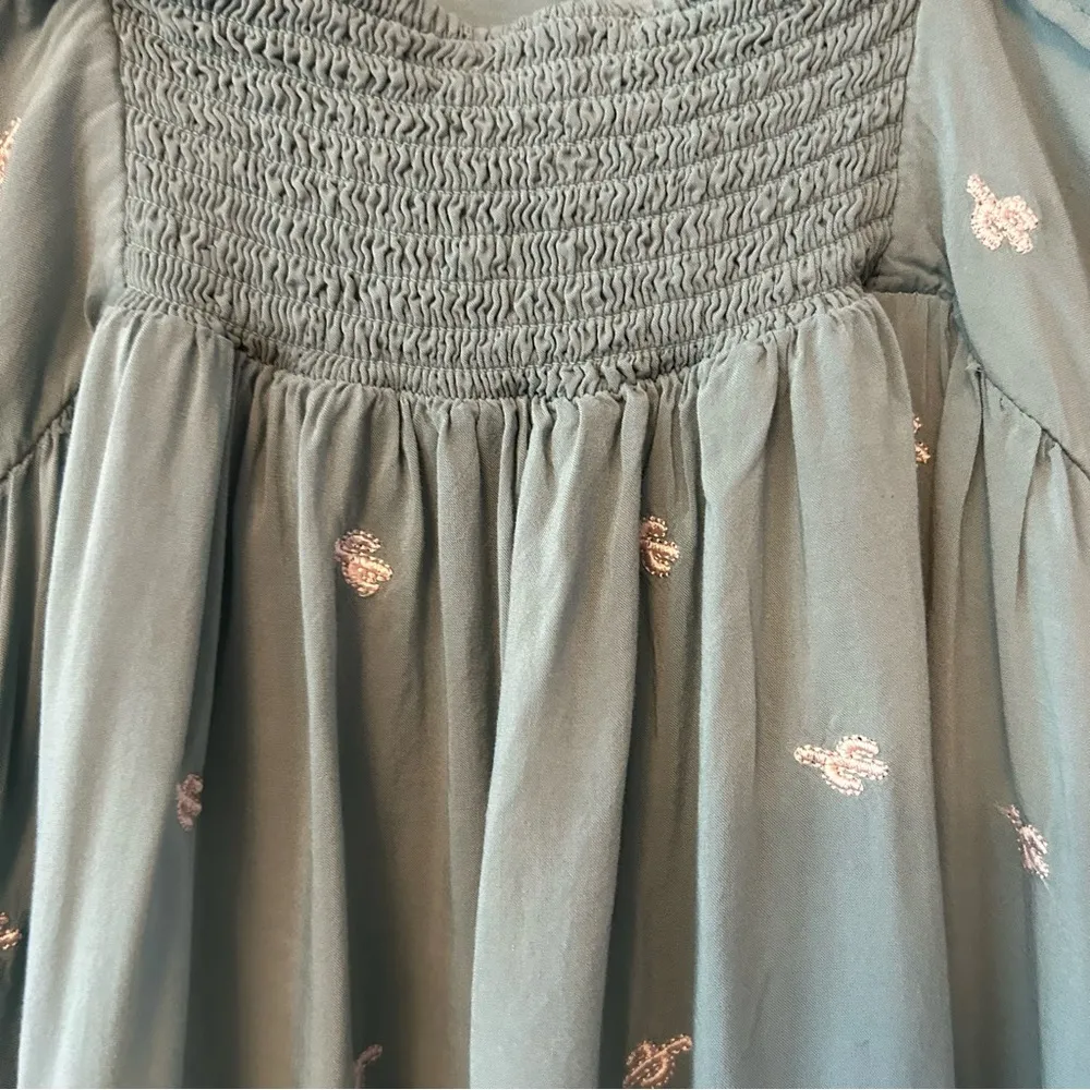 Copper Key sage green sleeveless dress with cactus print size large - Image 16