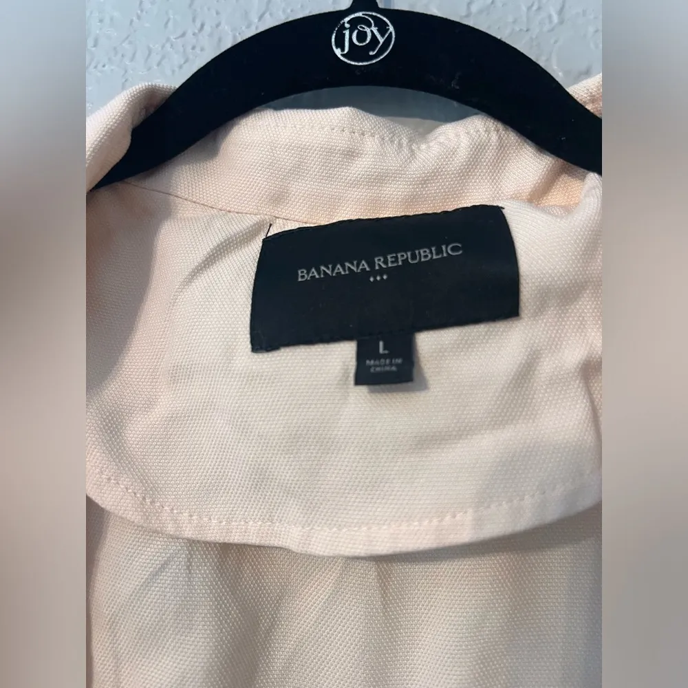 BANANA republic women's jacket utility safari pockets light pink large PINK #2 - Image 5
