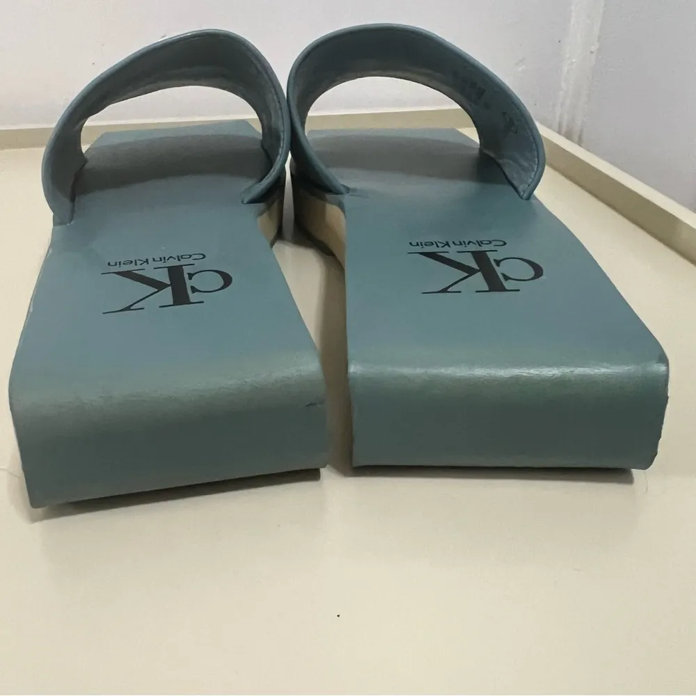 Calvin Klein  leather mules square toe - Image 9