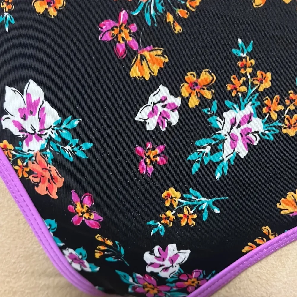 Last chance…Swimsuits For All Bikini Bottom Swimsuit Swim Floral High Waist 8 Purple - Image 6