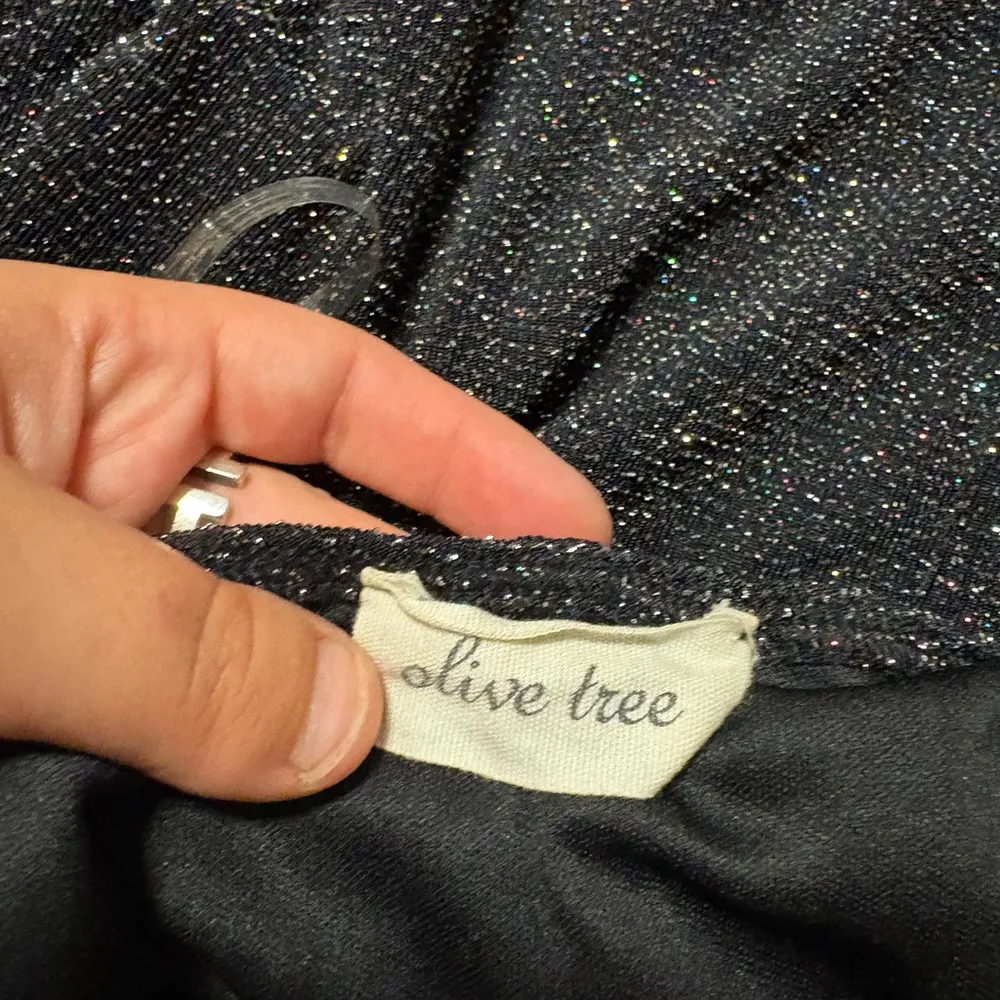 Olive Tree Elegant Black Glitter Dress - Image 4