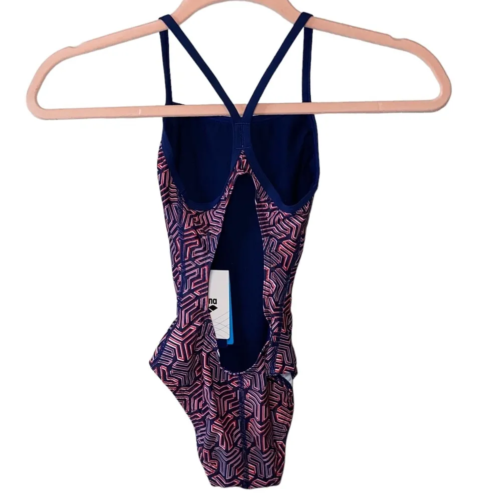 🎓 NWT Arena Kikko Light Drop Back One Piece Multicolored Swimsuit - Image 3
