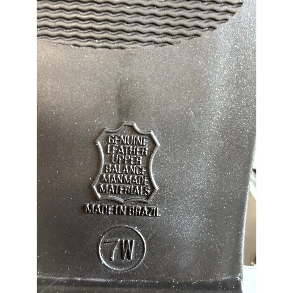 Faded Glory Y2K 90's Square Toe 'Belinda SZ 7W Huarache Leather Sandal Fisherman - Image 8