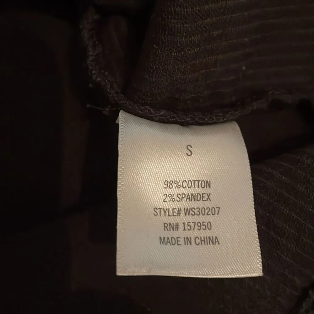 Mi Ami Francesca's Black Corduroy Mini Skirt Womens Size Small - Image 7