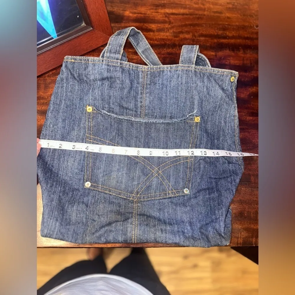 Vintage Denim Tote Bag By Bath & Body Works - Shopping Bag - Blue Jean Bag - Image 5