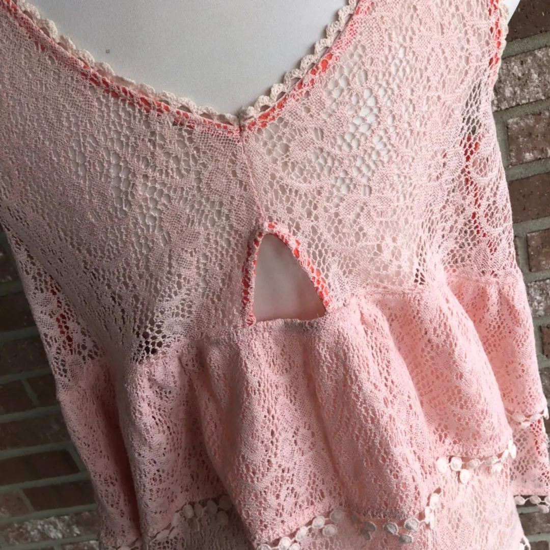 Boho Crochet Tank Top Large - Image 8