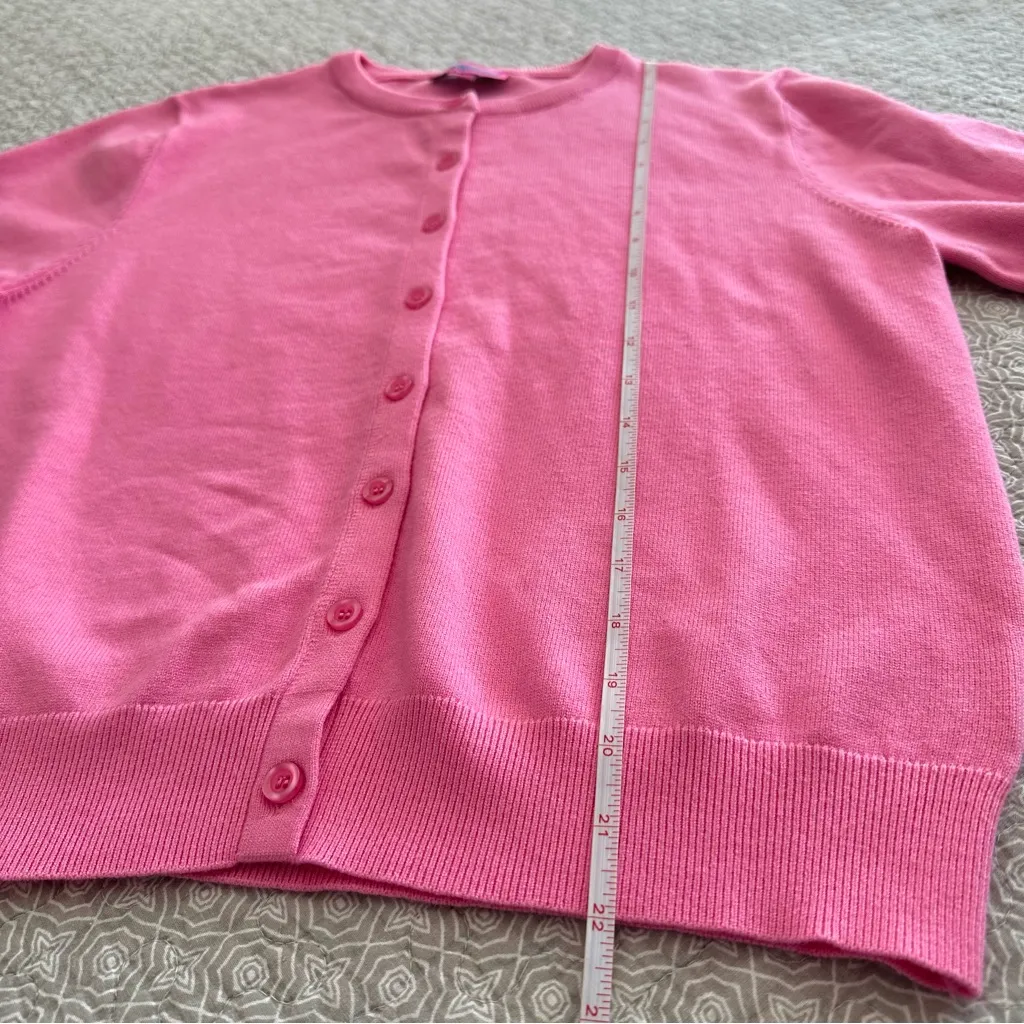 Edikted Bright Pink Cardigan Sweater Size L - Image 7